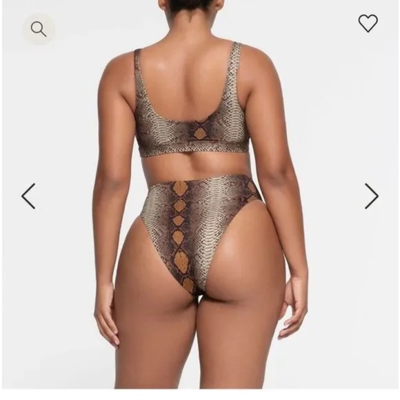 NWT SKIMS recycled swim tank bikini top M - Picture 2 of 6